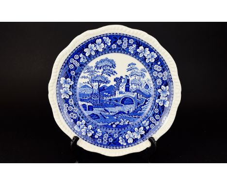 Spode ''Tower'' Blue and White wall plaque 