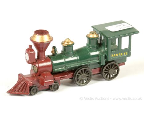 Matchbox Models of Yesteryear Y13 1862 American "General" Class Locomotive - unlisted variation - dark green body, dark red c