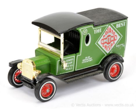 Matchbox Models of Yesteryear Y12 Ford Model T Van "Smiths Crisps" - colour trial model - green body without rear door tampo 