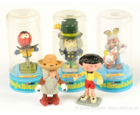 Corgi "The Magic Roundabout" Figures to include Zebedee, Mr Rusty, Dylan, all in original plastic cases, plus 2 x loose figur