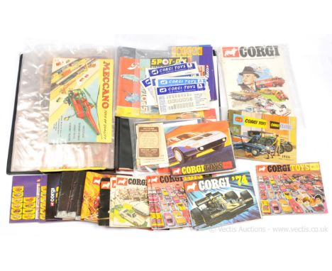 A mixed group of Vintage Collector Catalogues including Dinky Toys No.3, No.6, No.7, No.8, also trade leaflets and flyers, ea