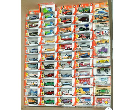 Matchbox Superfast a large boxed group of Mattel Wheels issues including 50th Anniversary models - models include Police SUV,