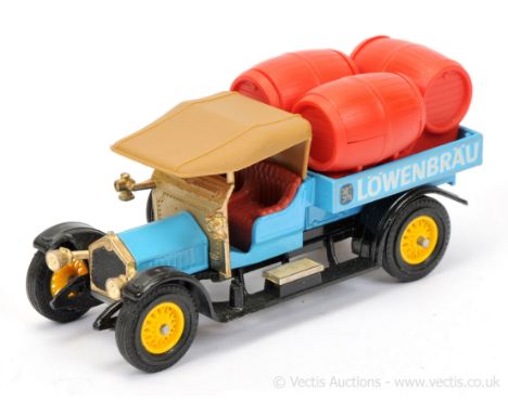 Matchbox Models of Yesteryear Y26 1918 Crossley Delivery Truck "Lowenbrau" - colour trial model - powder blue body, glossy bl