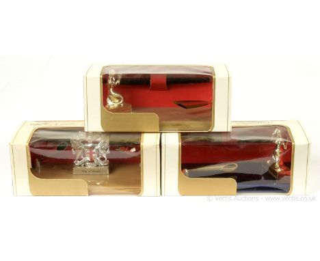 Matchbox Lesney Giftware Series a boxed group (1) "City of London" Coat of Arms - chrome plated mounted on faux onyx double p