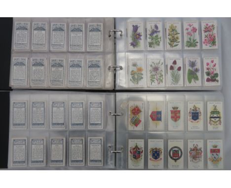 Collection of Wills cigarette card sets in 4 albums, in mixed condition, but generally good, with Association Footballers, Av