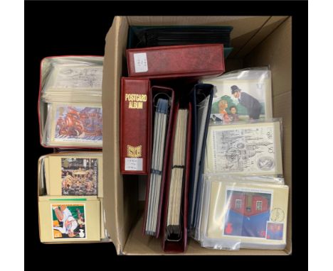 Great Britain – 1977-2014 Extensive PHQ card collection in six binders, loose & in tins. Earlier issues with the stamp and ca