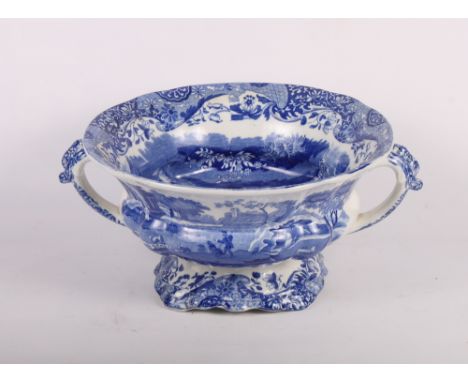 A Copeland Spode Italian two-handled bowl, 10" dia (two chips to foot rim)