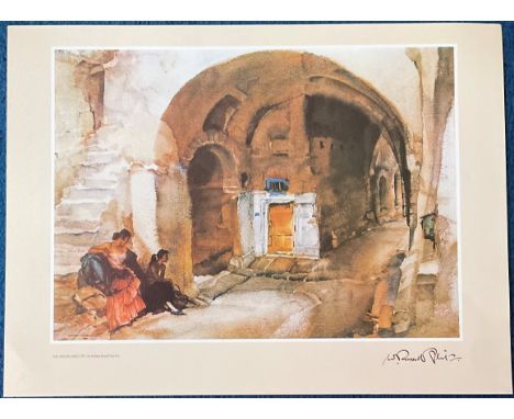 Sir William Russell Flint R. A. Print titled The Unexplored City. All autographs come with a Certificate of Authenticity. We 