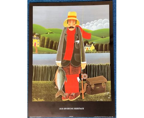 Peter Heard signed print titled Our Sporting Heritage Angling. SPL/56. Approx 16 x 12. All autographs come with a Certificate