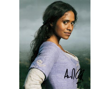 Angel Coulby signed 10x8 colour photo. Coulby is an English actress in film, television, and theatre. She gained recognition 