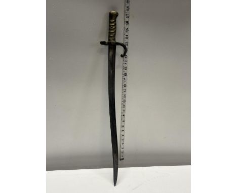 A Chassepot bayonet engraved for 1868, no scabbard over 18's only. No shipping 