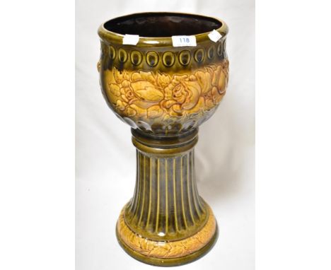 A mid century West German Scheurich 706-46 jardinière or planter.
46cm tall by 23cm wide.
No chips cracks or repairs