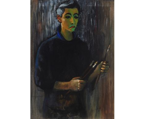 José Garcia Zorres, Spanish active 1959 - Self Portrait, 1959; oil on canvas, signed and dated lower right 'J. Garcia Zorres 
