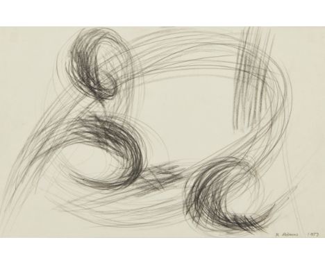 Robert Adams, British 1917-1984 - Untitled drawing, 1957; conté pencil on paper, signed and dated lower right 'R Adams 1957',