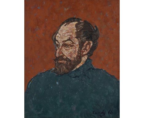 Clifford Cundy, British 1926-1992 - Portrait of a Man, 1966; oil on canvas, signed and dated lower right 'Cundy '66', 56 x 45
