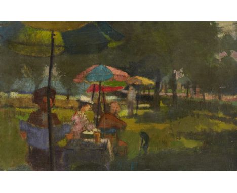 Edward Middleditch, British 1923-1987 - In the Park, 1949; oil on canvas, signed, titled and dated on the reverse 'E.C. Middl