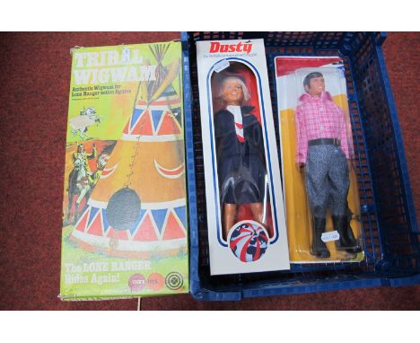 A Boxed Marx Toys 'The Lone Ranger Rides Again', Tribal Wigwam, (unchecked for completeness of all parts), a Made in Hong Kon