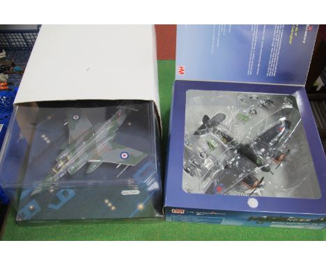 Two 1:72 Scale Diecast Model Military Aircraft, comprising of Hobbymaster #HA2302 Bristol Beaufighter MK.IF R2101 NG-R, "Flt.