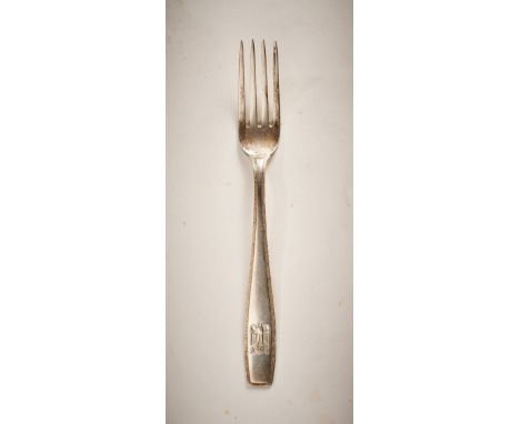 Deutsches Reich 1933 - 1945 - Führende Persönlichkeiten des 3.Reiches : Gabel aus dem persönlichen Silberbesteck Adolf Hitler