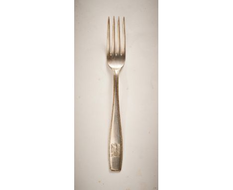 Deutsches Reich 1933 - 1945 - Führende Persönlichkeiten des 3.Reiches : Gabel aus dem persönlichen Silberbesteck Adolf Hitler