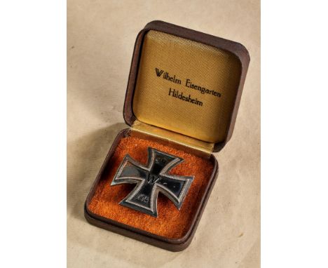 Orden &amp; Ehrenzeichen Deutschland - Preußen : Eisernes Kreuz 1. Klasse, 1914 Silber/magnetisch, an Nadel, im Etui der Firm