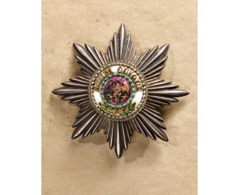 Orden &amp; Ehrenzeichen Deutschland - Preußen : Schwarzer Adler Orden: Bruststern zum Ordenskreuz, verliehen 1856 an den pre