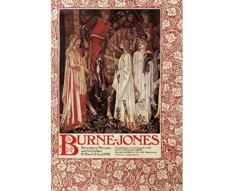Art and exhibition posters To include "Edward Burne-Jones" for Birmingham Museums and art Gallery, 1967, plus three 1970s rep