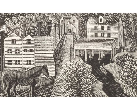 ARR Eric Ravilious (1903-1942)Hull's Milled 115/150printed by Ian Mortimer from the original block, published by Merivale Edi