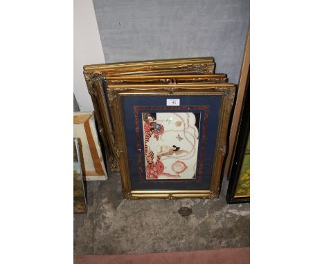 A SET OF FOUR ART NOUVEAU STYLE PRINTS
