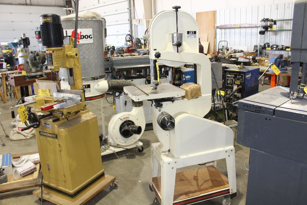 Jet 14" bandsaw JWBS140S, Leeson speed Master control, 3/4 hp on casters.