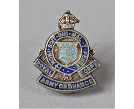 A Silver and Enamelled Brooch for the Royal Army Ordnance Corps 
