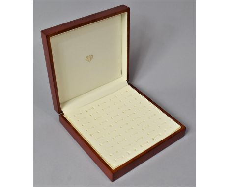 A Modern Wooden Ring Box, 19cm Square 