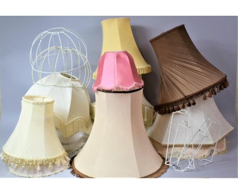 A Collection of Various Table and Standard lamp Shades 