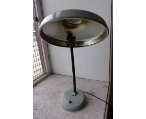 A retro desk lamp