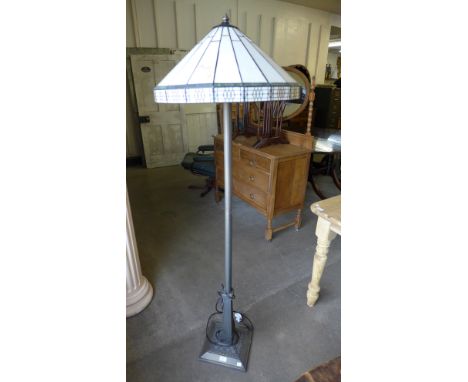 A Tiffany style standard lamp