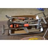 FLAT OF PIPE CUTTERS