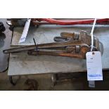 LOT OF (3) VARIOUS PIPE WRENCHES