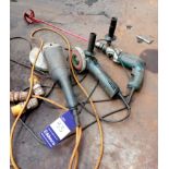 2 x Bosch grinders and Makita drill