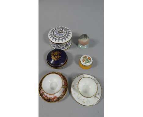 A Collection of Miniature Ceramics to Include Royal Crown Derby Cup and Saucer, Coalport Cup and Saucer, Miniature Royal Cope