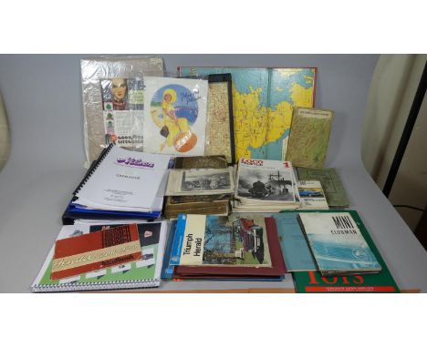 A Collection of Printed Ephemera to Include Loco Profile Railway Magazines, Post Cards, Vintage Posters, Lucas CAV Equipment 