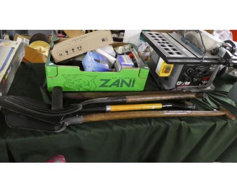 A Collection of Garden Tools to Include Spades etc 