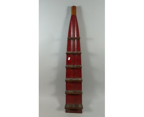 An Interesting Eight Pipe Pipe Rack Formed from the Paddle of an Oar, 87cm Tall