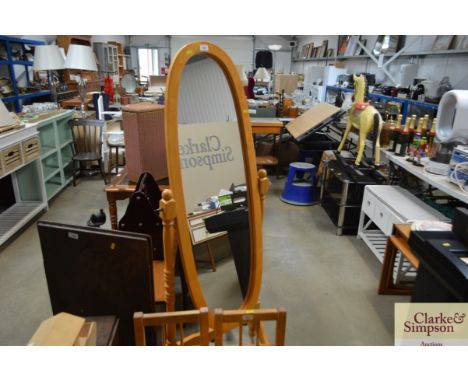 A modern cheval mirror