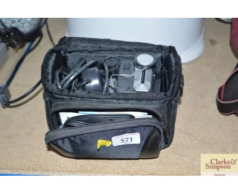 A Samsung digital video recorder and case
