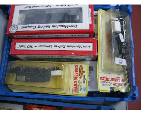 Six "OO" Gauge/"HO" Gauge Chassis Units, two Bachmann Ref. 35-775 4-6-0 "Hall Class", two "Inter Mountain' Ref No. 49998 and 