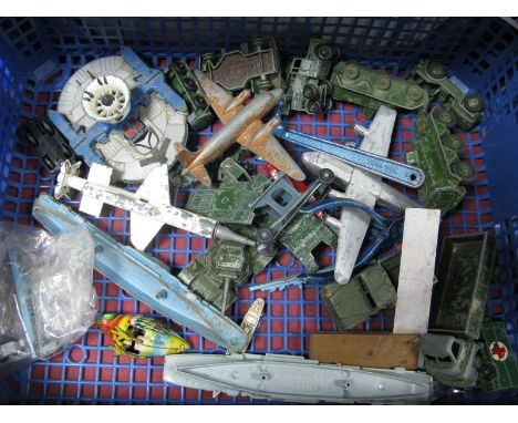 A Quantity of Mid XX Century Diecast Vehicles, by Dinky and others, all playworn.