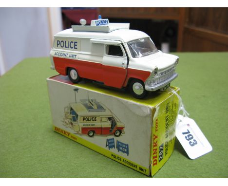 Dinky Toys No. 287 Police Accident Unit, complete with signs, cones, overall very good plus, boxed, some creasing to box.