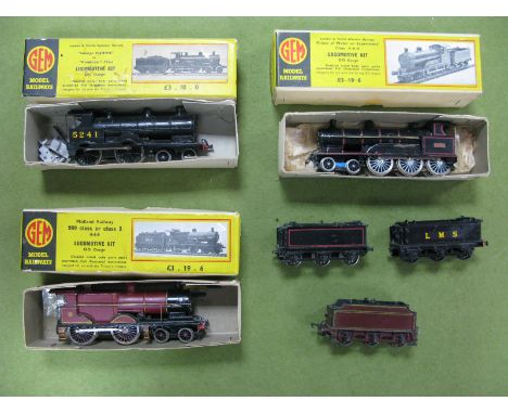 Three "OO"/4mm Scale Built Up White Metal Kit Locomotives, all gem based. a Midland class 3 4-4-0, A LNWR 'George the Fifth',