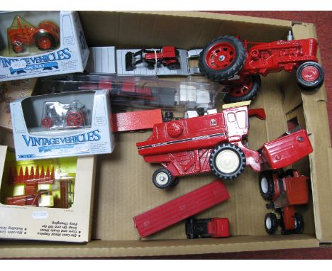 A Quantity of Diecast Model Tractors and Commercial Vehicles, by Ertl, Conrad including McCormick Farmall 'H' Tractor, Intern