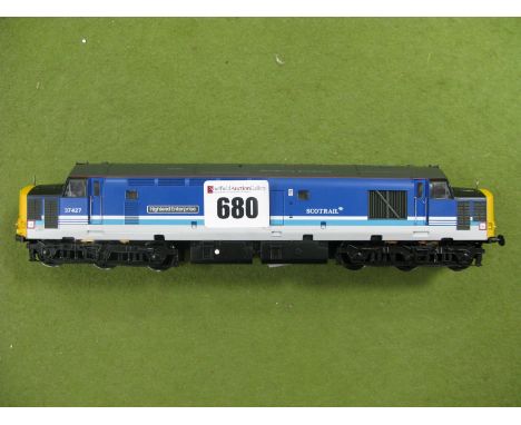 Bachmann "OO" Gauge/4mm Ref 31-381V Class 37/4 Co-Co Diesel Scot Rail Blue 'Highland Enterprise', R/No. 37424 - DCC ready, ex
